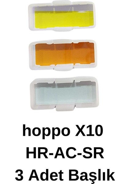 Beyaz X10 Hr Ac Sr Başlık 3'lü Takım, Şık ve Kullanışlı Ürün Seti