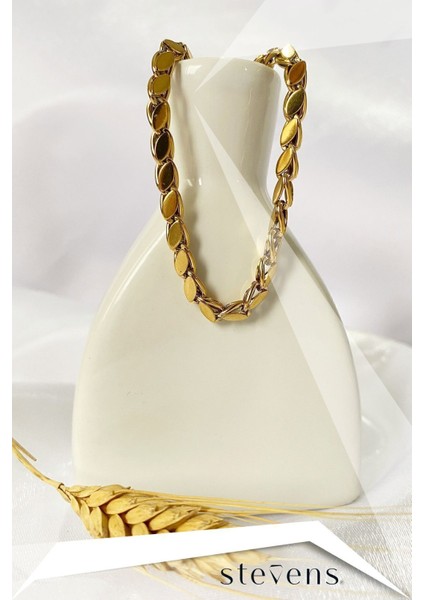 Paslanmaz Çelik Arpa Zincir Kolye, Şık ve Dayanıklı Takı Seçeneği modelleri