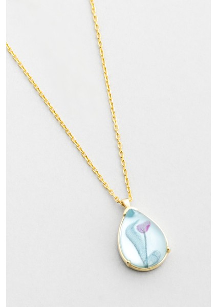 Mavi Renkli 44 cm Gümüş Kolye, Şık ve Zarif Tasarım ile Dikkat Çekiyor indirimleri