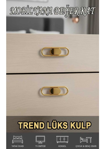 Imt Aksesuar Lüks Trend Kulp (32 Mm) Mobiya Yatak Odası Tv Ünitesi Konsol Çocuk ve Genç Odası Kulpu fiyatları