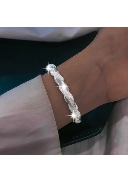 Pandora Tarz ,çelik Üzeri Gümüş Bileklik, Bilezik Ahşap Kutu Içerisinde fiyatları