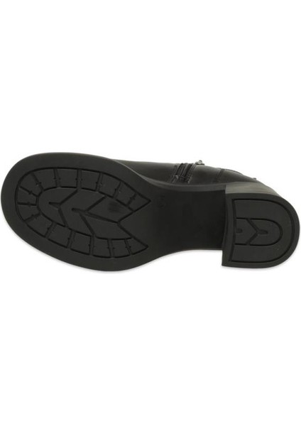 8565 Günlük Topuklu Siyah Kadın Deri Bot indirimleri