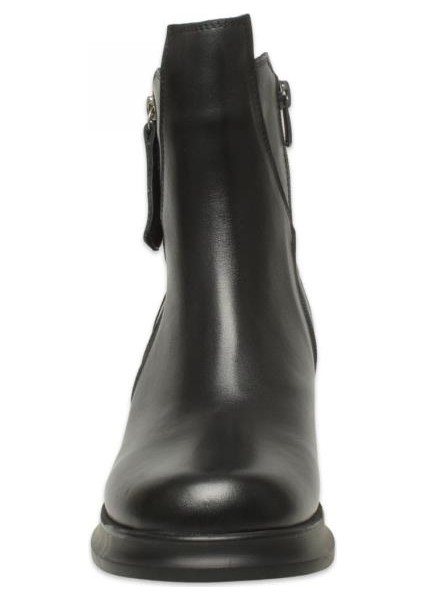 8565 Günlük Topuklu Siyah Kadın Deri Bot modelleri