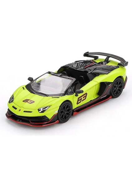 Mini Gt 1/64 Lamborghini Aventador Svj 63 Roadster Verde Shock - Blister Paket