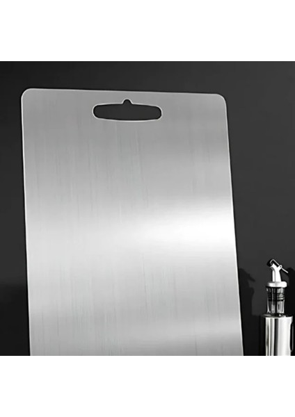 Paslanmaz Çelik Kesme Tahtası 24X34 cm – Küf ve Koku Önleyici Mutfak Tahtası indirimleri