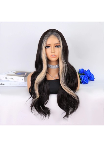 Koyu Kahverengi Perçemler Balköpüğü Tül Peruk