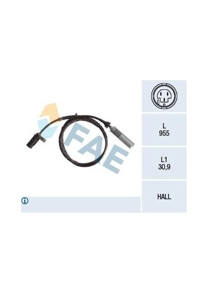 Abs Sensörü Arka Bmw E81 82 87 88 90 91 92 93 05-11
