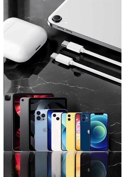 Ds-Derin Iphone Uyumlu Ios Uyumlu Lightning Hızlı Şarj Tye C Lightning Şarj Kablosu