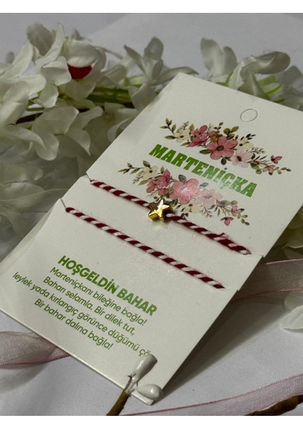 Kırmızı Marteniçka Ip Bileklik, Yıldız Tasarımı, Şık ve Renkli Takı fırsatları