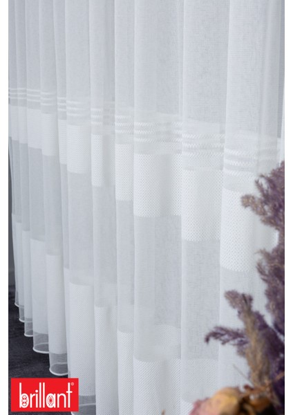 Keten Diego Ekru 1/3 Sık Pileli Ütü Istemez Kırışmaz Yeni Sezon Salon Oda Tül Perdesi