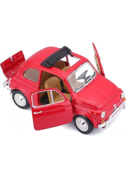 22099 Burago Fiat 500L 168 Kırmızı 1:24 -Sunman modelleri