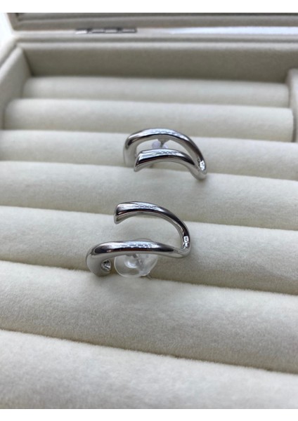 Vıp Çelik Gümüş Renk Tasarım Küpe fiyatları