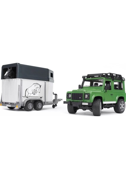 Bruder Land Rover Arazi Aracı ve At Nakil Aracı BR02592
