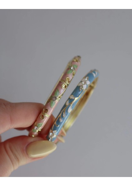 Renkli Mineli Bileklik Çift Seti, Şık ve Renkli Takı Seçeneği