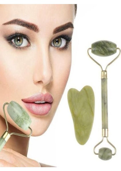 Doğal Taş Yüz Masaj Aleti ve Gua Sha Taşı, Yenilenmiş Cilt Bakımı