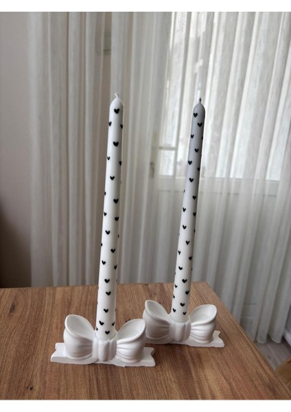 4 Parça Siyah Kalpli Doğal Soya Wax Şamdanlık ve Amber Kokulu Mum Seti fiyatları