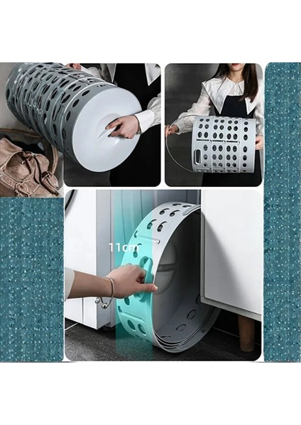 Katlanır Teleskopik Çamaşır Sepeti 15 Lt Beyaz - Akordiyon Oyuncak Organizeri fiyatları