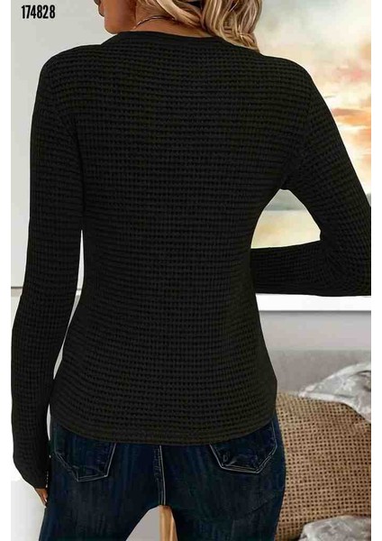 Kadın Uzun Kollu Bisiklet Yaka Triko Kazak fiyatları