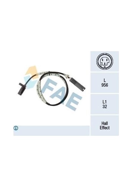 Abs Sensörü Arka Bmw E81 82 87 88 90 92 04-