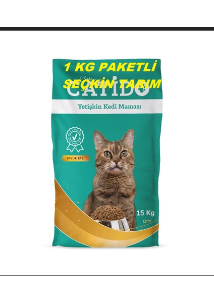 Tavuk Etli Tavuklu Yetişkin Kedi Maması 1 kg