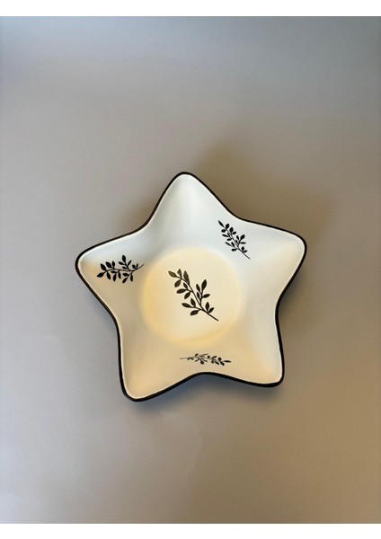 Siyah Beyaz Dekoratif Kase – Anahtar, Takı ve Masa Üstü Düzenleyici Obje