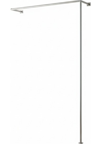 Modern Metal Tasarım L Köşe Elbise Askılığı - Minimalist Duvar ve Zemin Montaj - 150X104 cm modelleri