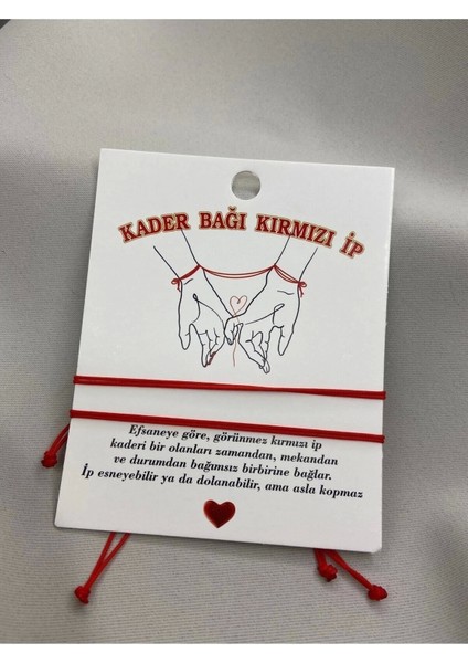 Iki Adet Kırmızı Iplik Kader Bağı Bileklik, Şık ve Anlamlı Takı Seti fiyatları