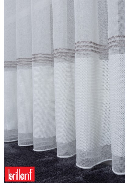 Keten Diego Gri 1/3 Sık Pileli Ütü Istemez Kırışmaz Yeni Sezon Salon Oda Tül Perdesi fırsatları