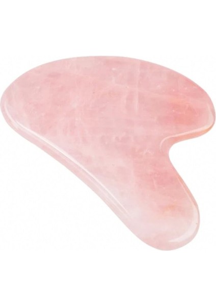 Doğal Pembe Kuvars Kalp Taşıyla Güzellik ve Rahatlama Masaj Aleti