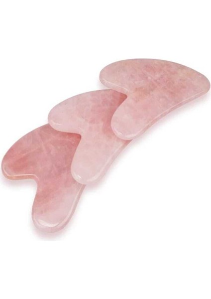 Doğal Pembe Kuvars Kalp Taşıyla Güzellik ve Rahatlama Masaj Aleti fiyatları