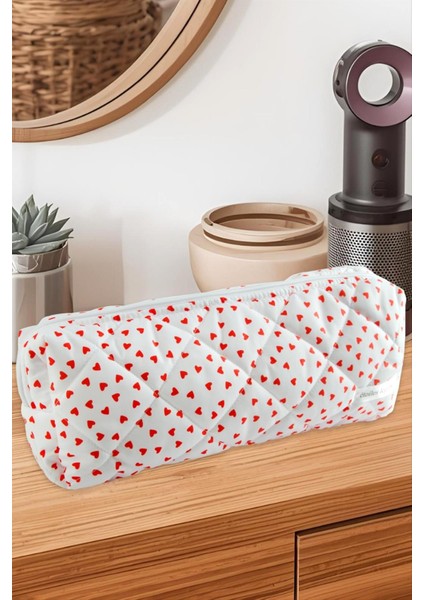 Kalp Desenli Dy Saç Şekillendirici Çanta