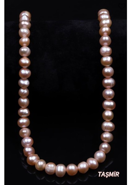 Pembe Inci Doğal Taş Kolye 7 Mm, Şık ve Zarif Takı Seçeneği