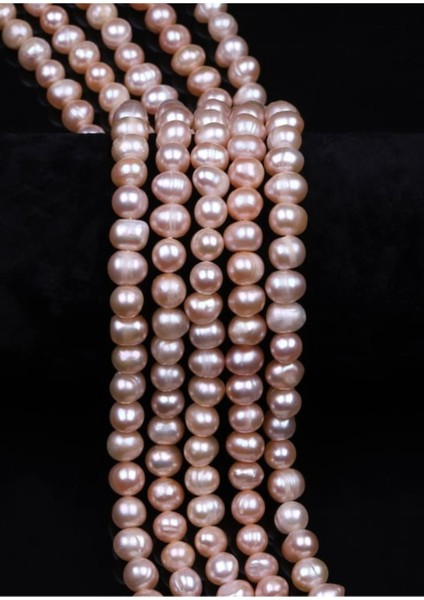 Pembe Inci Doğal Taş Kolye 7 Mm, Şık ve Zarif Takı Seçeneği modelleri