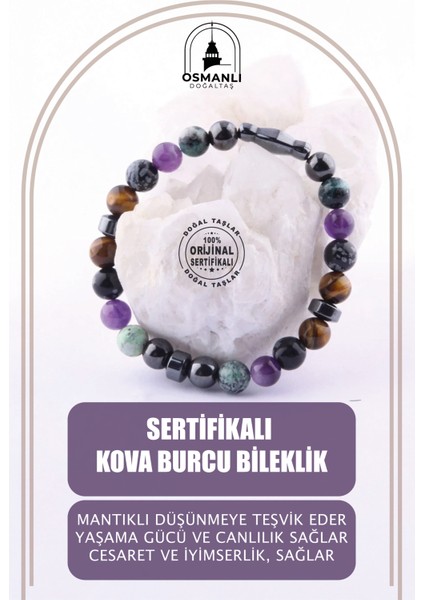 Çok Renkli Kova Burcu Bileklik, Sertifikalı, Şık ve Enerjik Takı Tasarımı