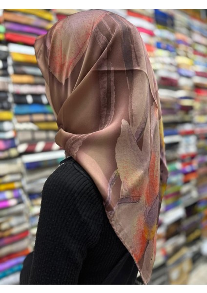 % 100 Saf Ipek Sura Eşarp - Sonbahar - Kış 7995701 332