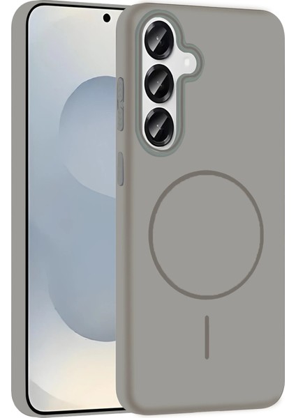 Ds-Derin Joko Samsung Galaxy S25 Broş Magsafe Kapak - Titan Gri