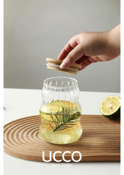 450ML Bambu Kapaklı Cam Pipetli Bardak Smoothie Kokteyl Kahve Çay Limonata Latte Sunum Bardağı modelleri