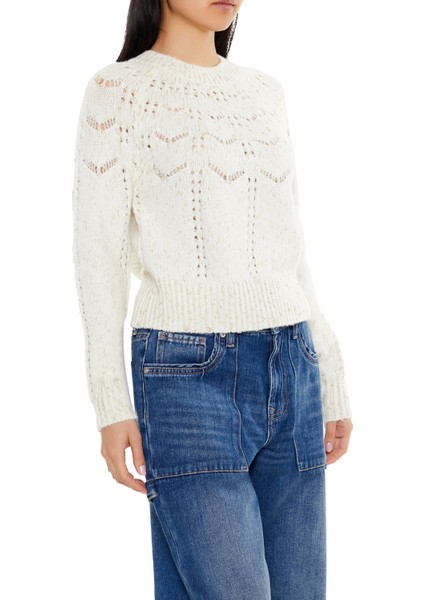 Simli Pointelle Desenli Kazak