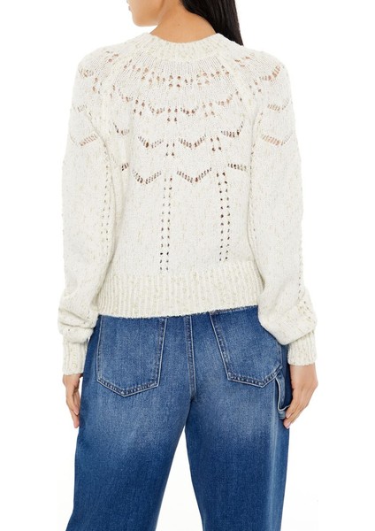 Simli Pointelle Desenli Kazak