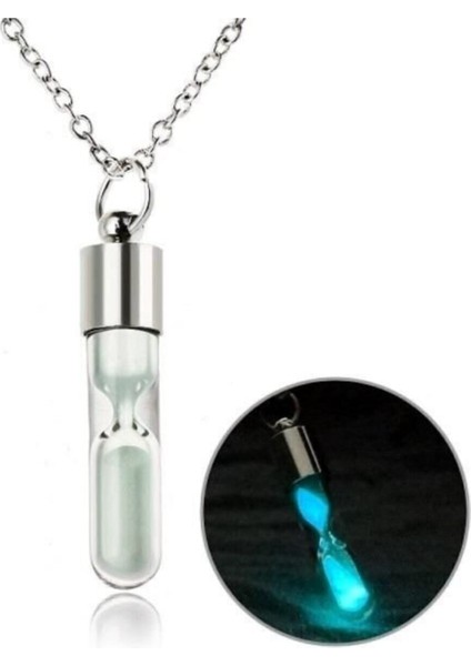 Parlayan Kum Saati Kolye, Gümüş, Şık ve Zarif Takı Tasarımı fiyatları