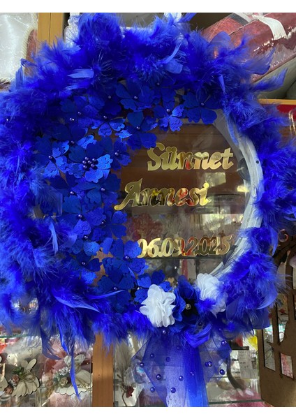 Kına Gecesi Sünnet Annesi Kına Tefi Tasarım Şeffaf Def Isimli Çiçek