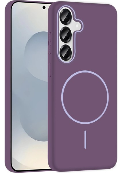 Ds-Derin Joko Samsung Galaxy S23 Fe Broş Magsafe Kapak - Mor