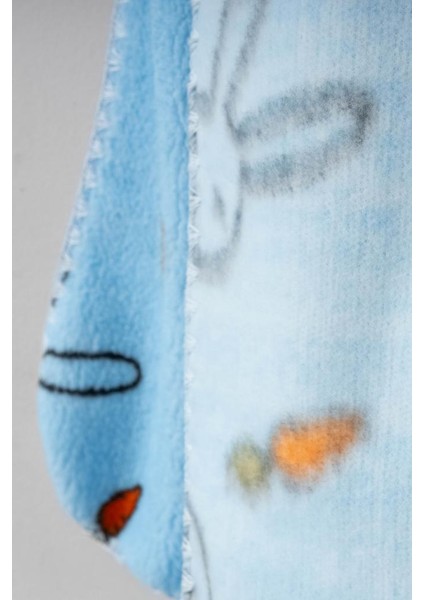 Sevimli Tavşan Desenli Peluş Battaniye BBTF.MV.95077 modelleri