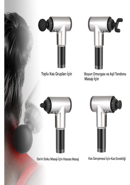 Şarjlı Masaj Tabancasıyla Kasları Rahatlatın ve Gelişmiş Dinginlik Sağlayın modelleri