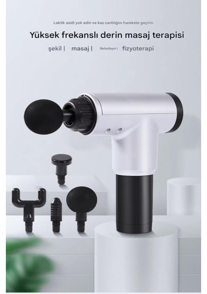 Şarjlı Masaj Tabancasıyla Kasları Rahatlatın ve Gelişmiş Dinginlik Sağlayın fırsatları