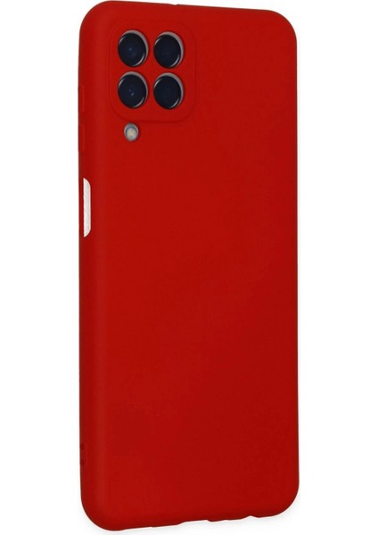 Samsung Galaxy M33 Kılıf Nano Içi Kadife Silikon - Kırmızı modelleri
