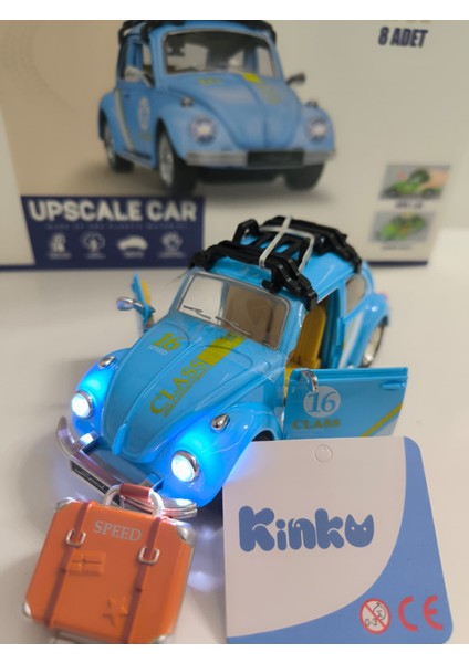 Vosvos Işıklı Müzikli Kapıları Açılır Aksesuarlı Model Araba Pil Hediyeli