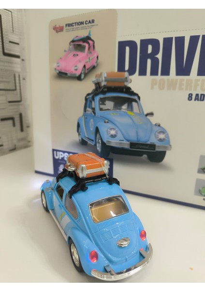 Vosvos Işıklı Müzikli Kapıları Açılır Aksesuarlı Model Araba Pil Hediyeli