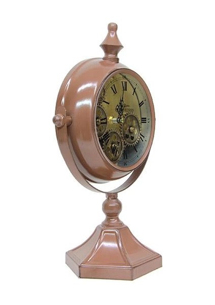 Masaüstü Mat Kahve Çarklı Saat Roma Rakamlı Köstek Modeli fırsatları