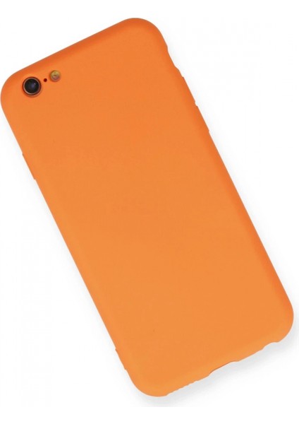 iPhone 6 Kılıf Nano Içi Kadife Silikon - Turuncu fiyatları